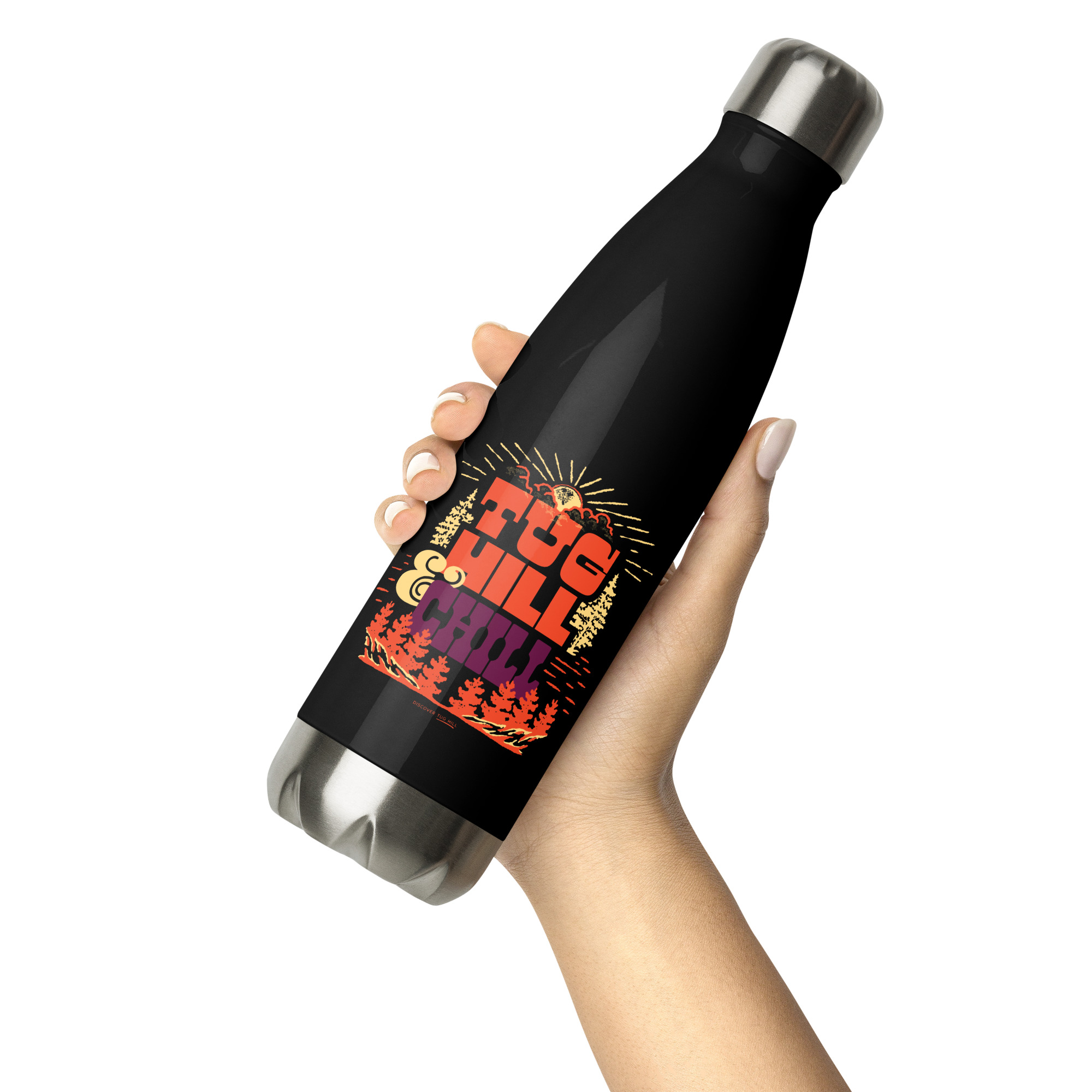 Stainless Steel Water Bottle: Tug Hill & Chill - Image 5