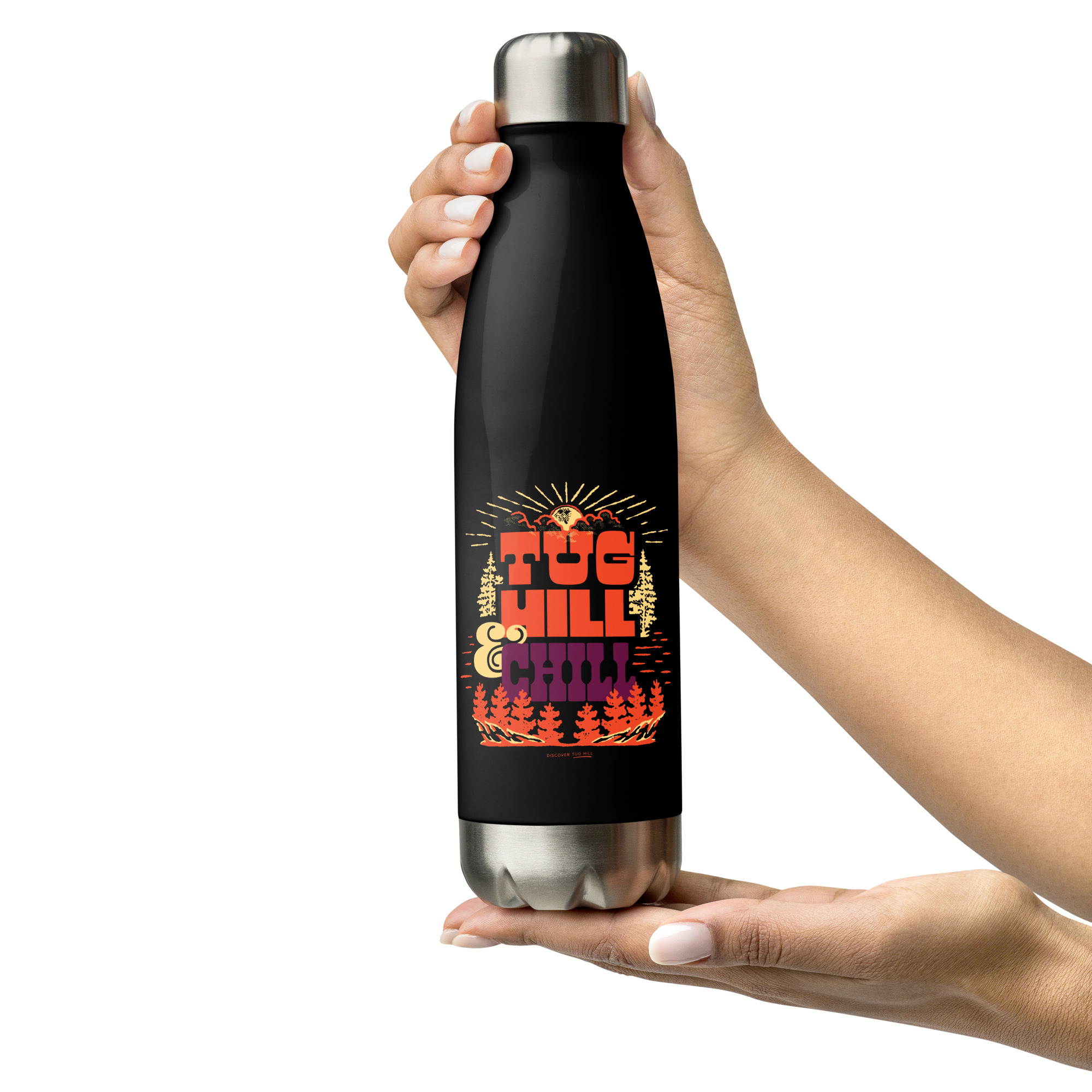 Stainless Steel Water Bottle: Tug Hill & Chill