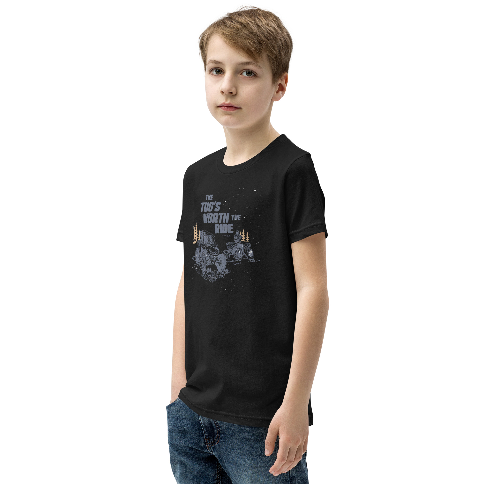 Youth Short Sleeve T-Shirt: Tug's Worth The Ride - Image 3