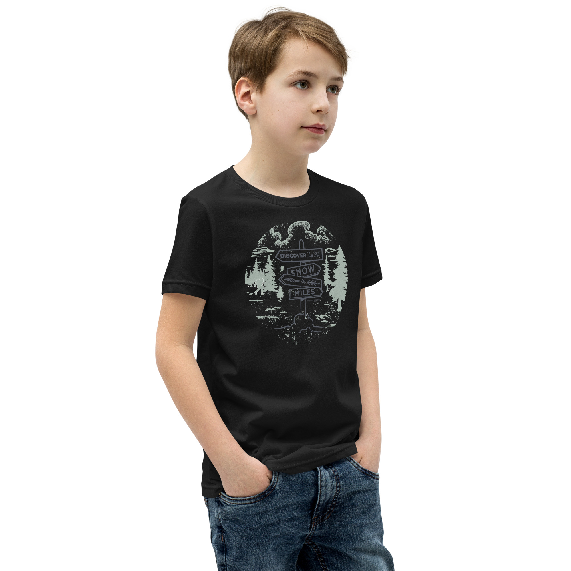 Youth Short Sleeve T-Shirt: Snow For Miles
