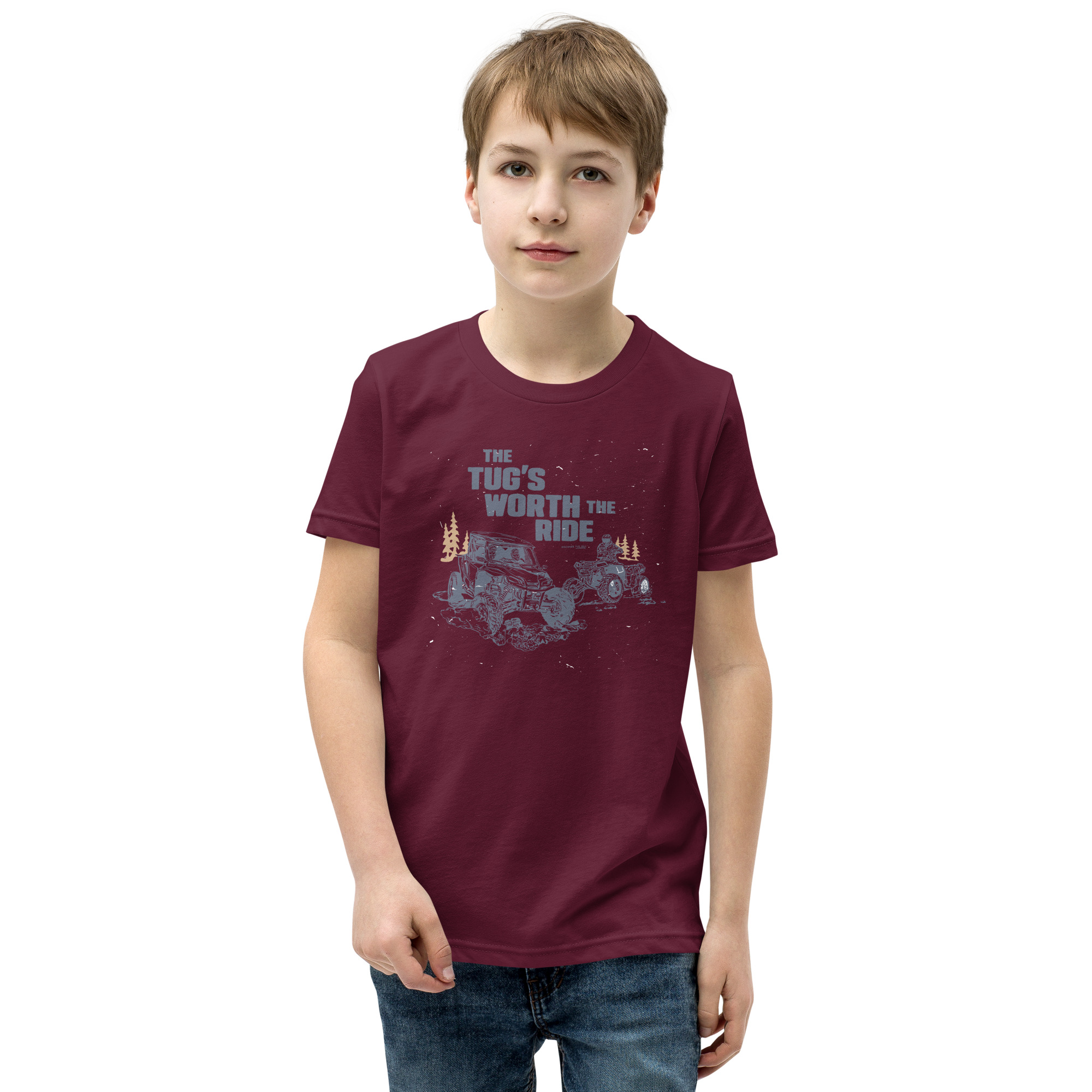 Youth Short Sleeve T-Shirt: Tug's Worth The Ride - Image 7