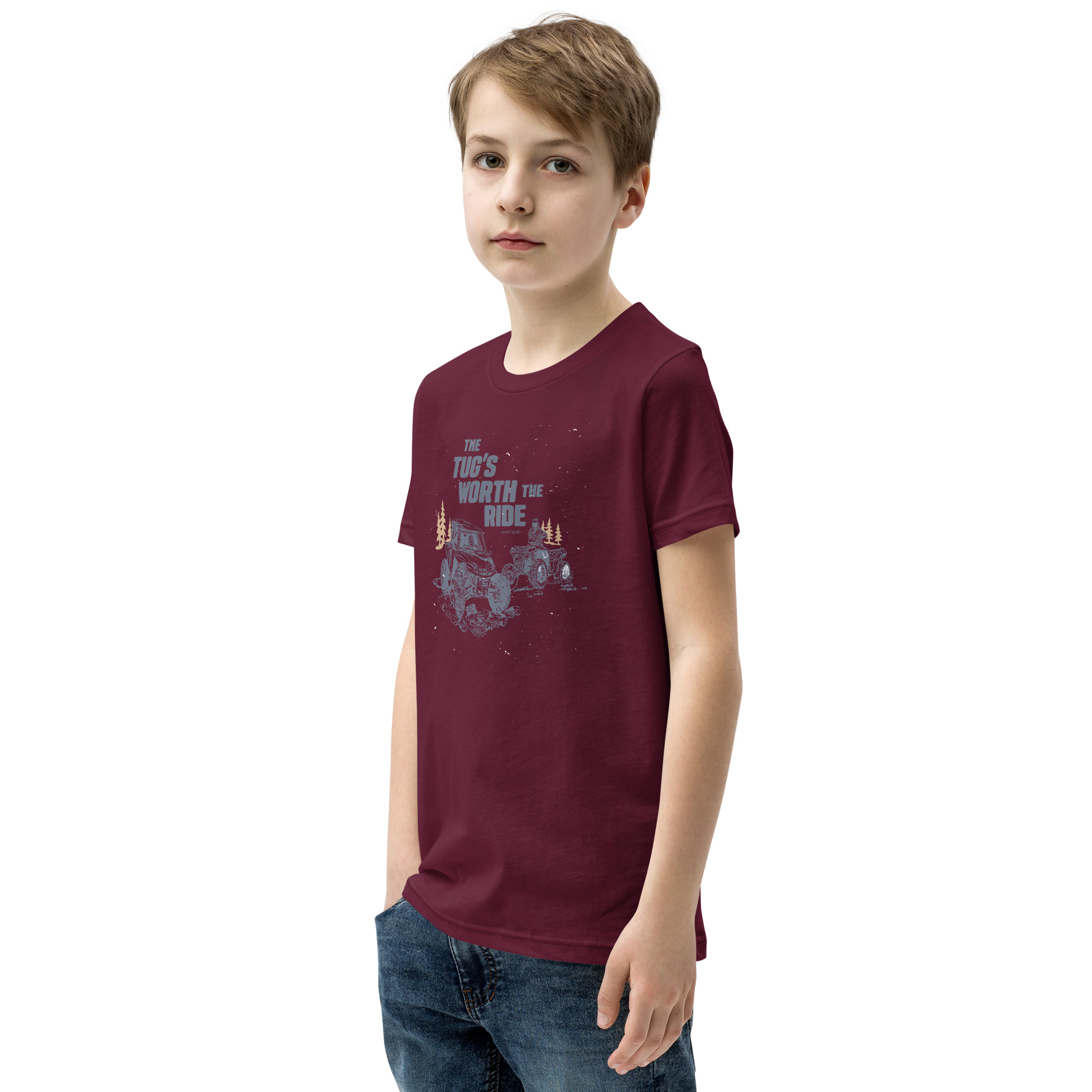 Youth Short Sleeve T-Shirt: Tug's Worth The Ride - Image 9