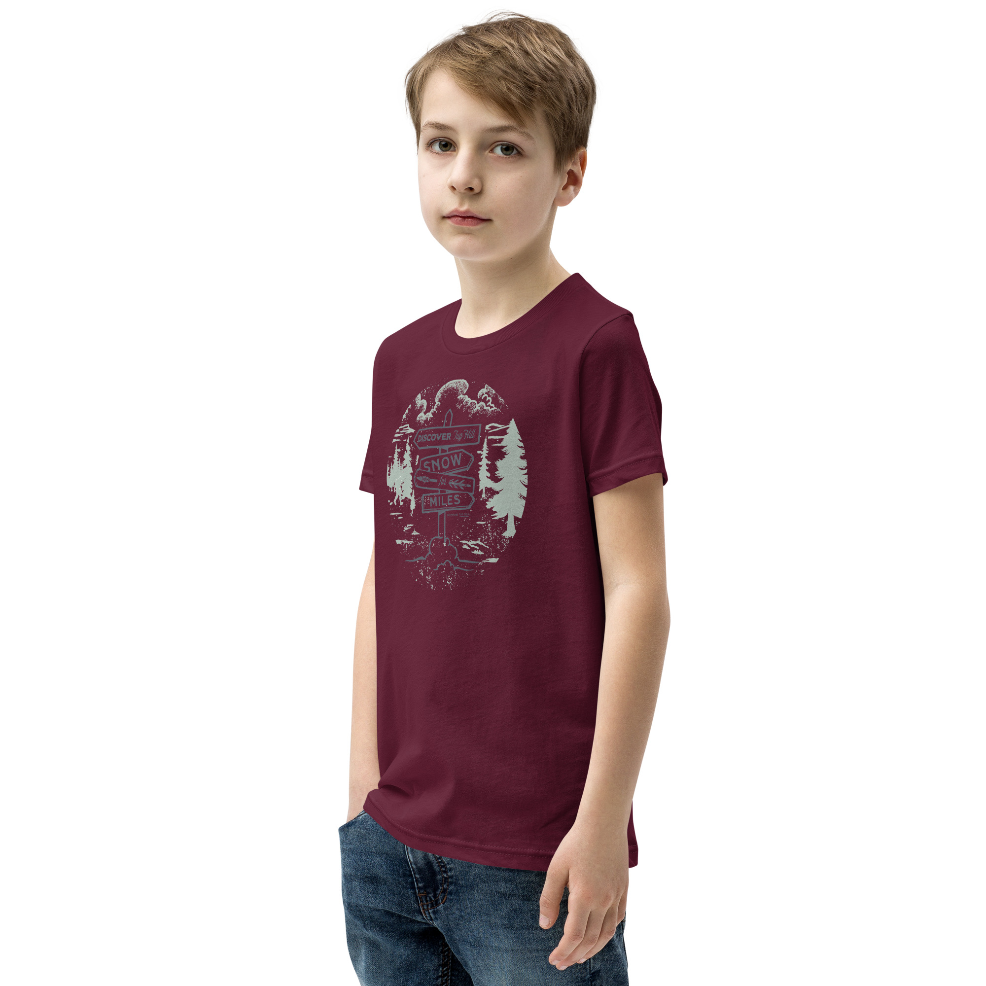 Youth Short Sleeve T-Shirt: Snow For Miles - Image 6
