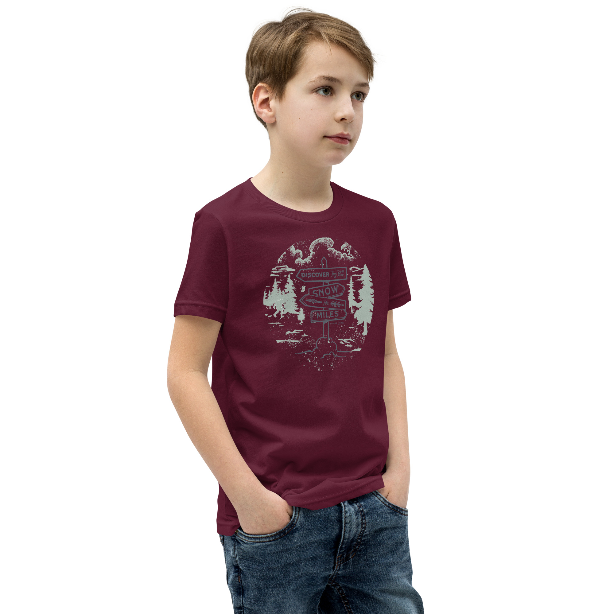 Youth Short Sleeve T-Shirt: Snow For Miles - Image 5