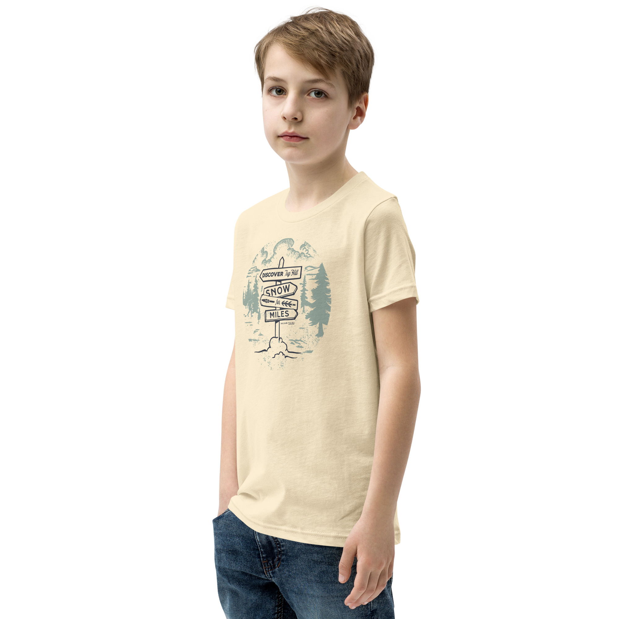 Youth Short Sleeve T-Shirt: Snow For Miles - Image 10