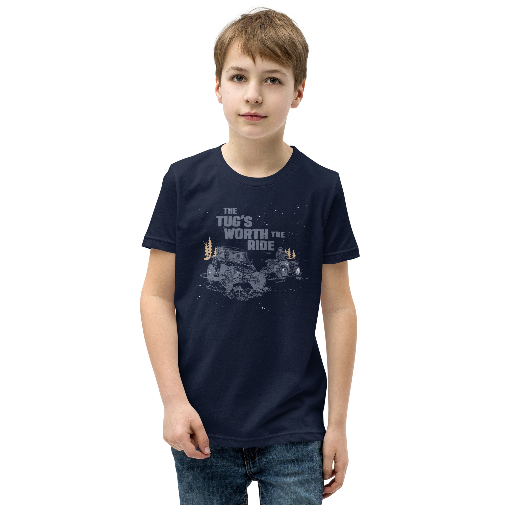 Youth Short Sleeve T-Shirt: Tug's Worth The Ride - Image 4