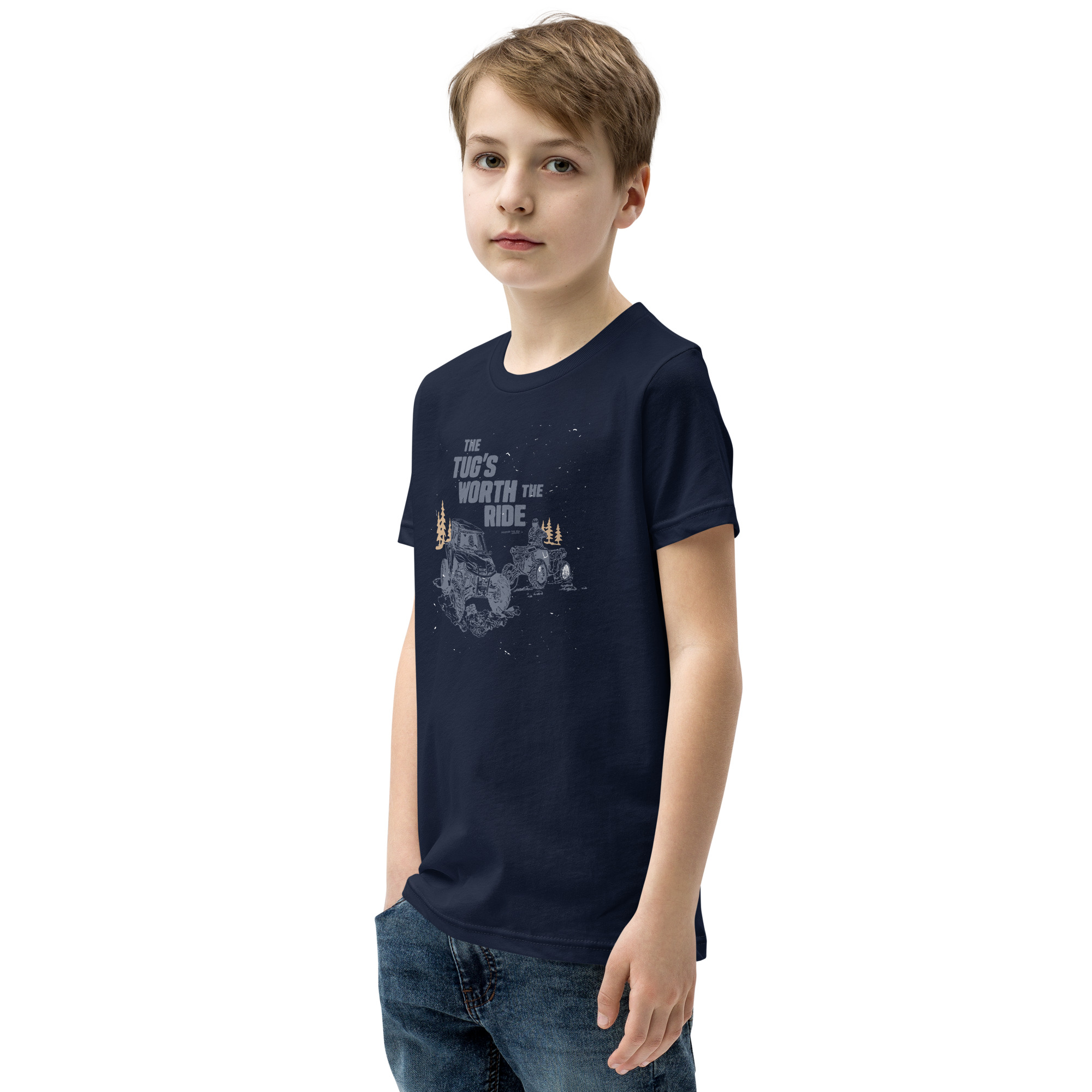Youth Short Sleeve T-Shirt: Tug's Worth The Ride - Image 6