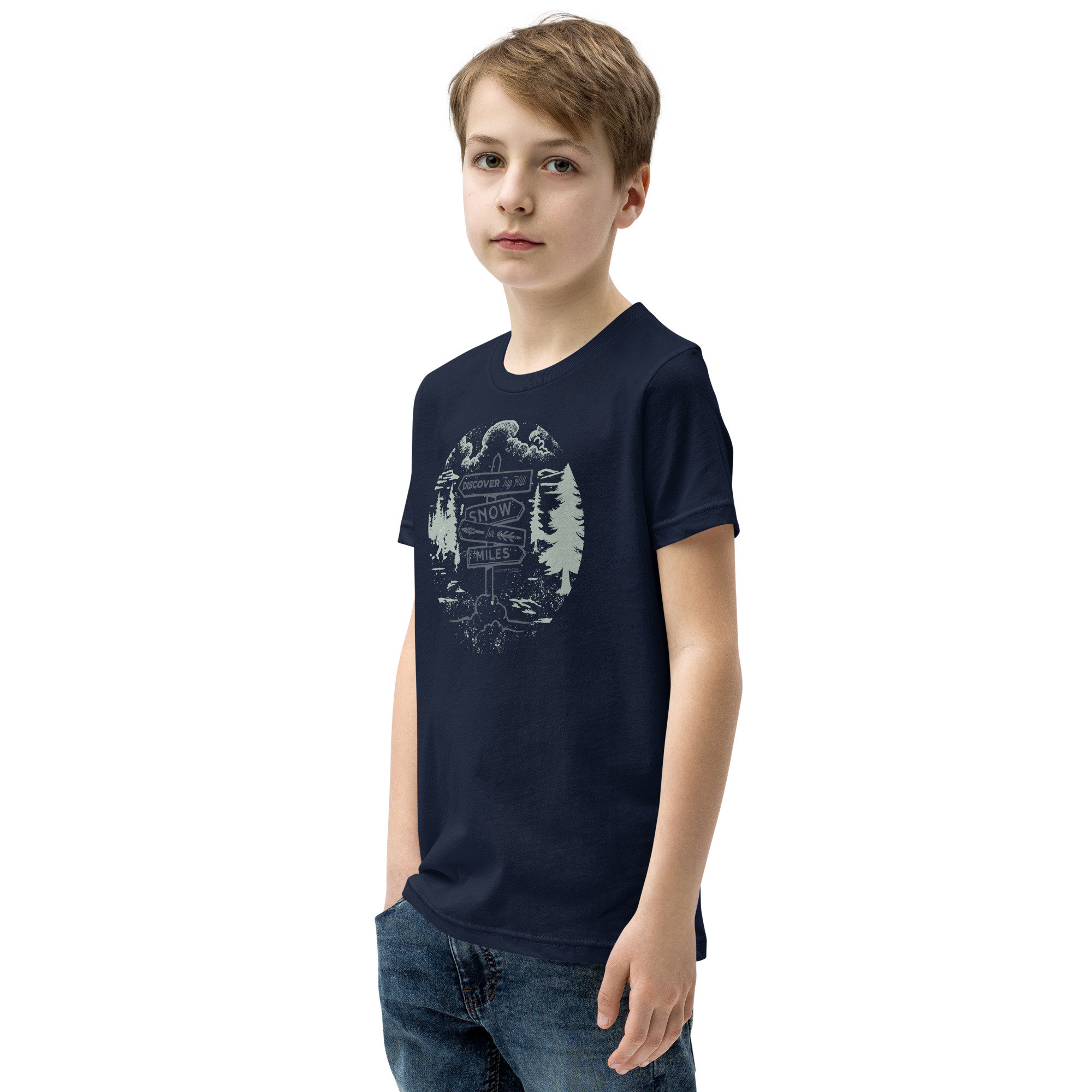 Youth Short Sleeve T-Shirt: Snow For Miles - Image 4