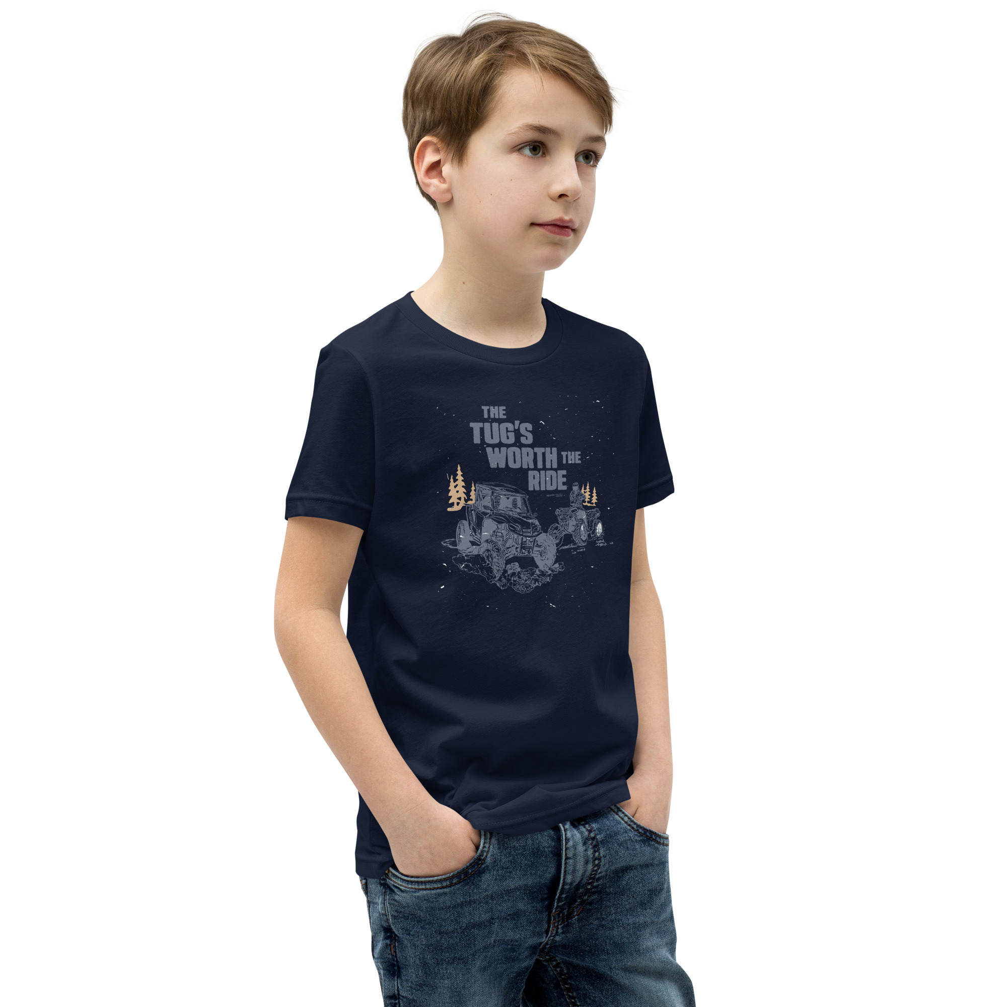 Youth Short Sleeve T-Shirt: Tug's Worth The Ride - Image 5