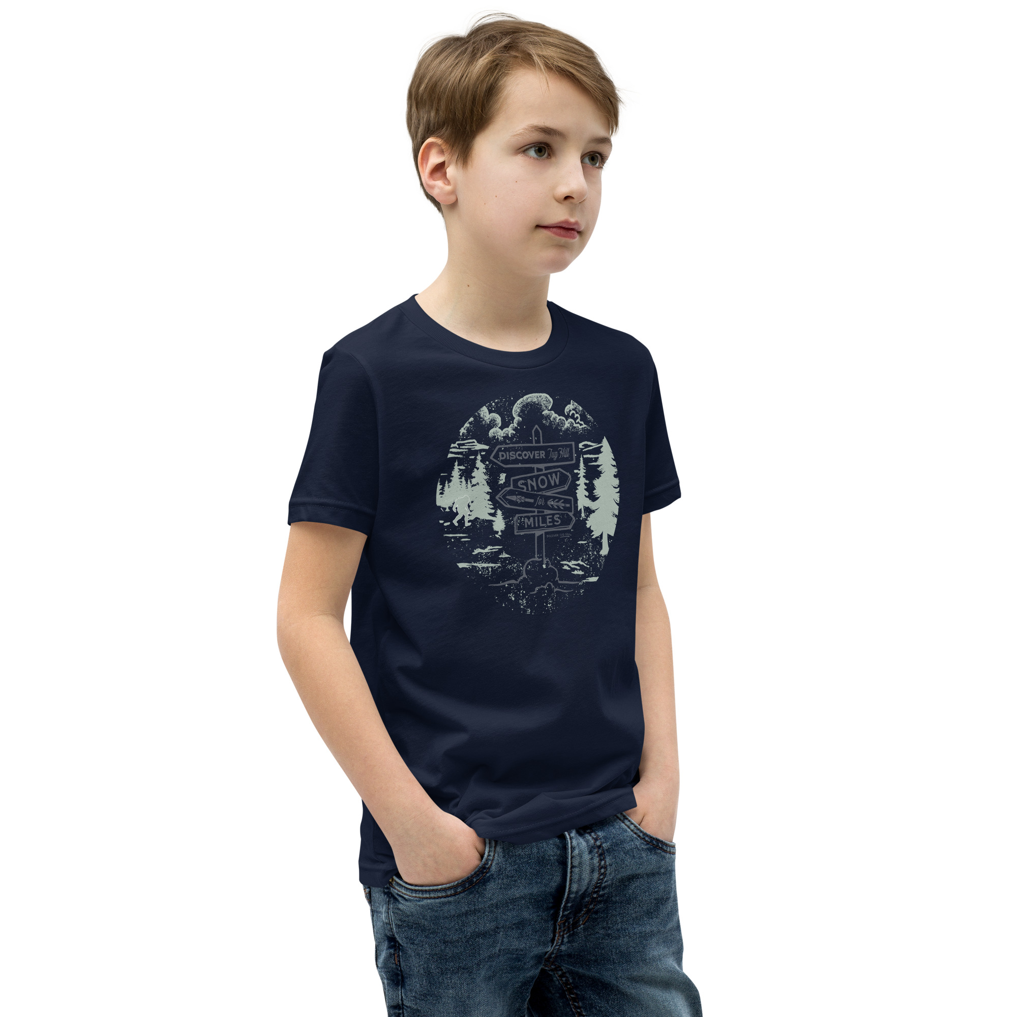 Youth Short Sleeve T-Shirt: Snow For Miles - Image 3