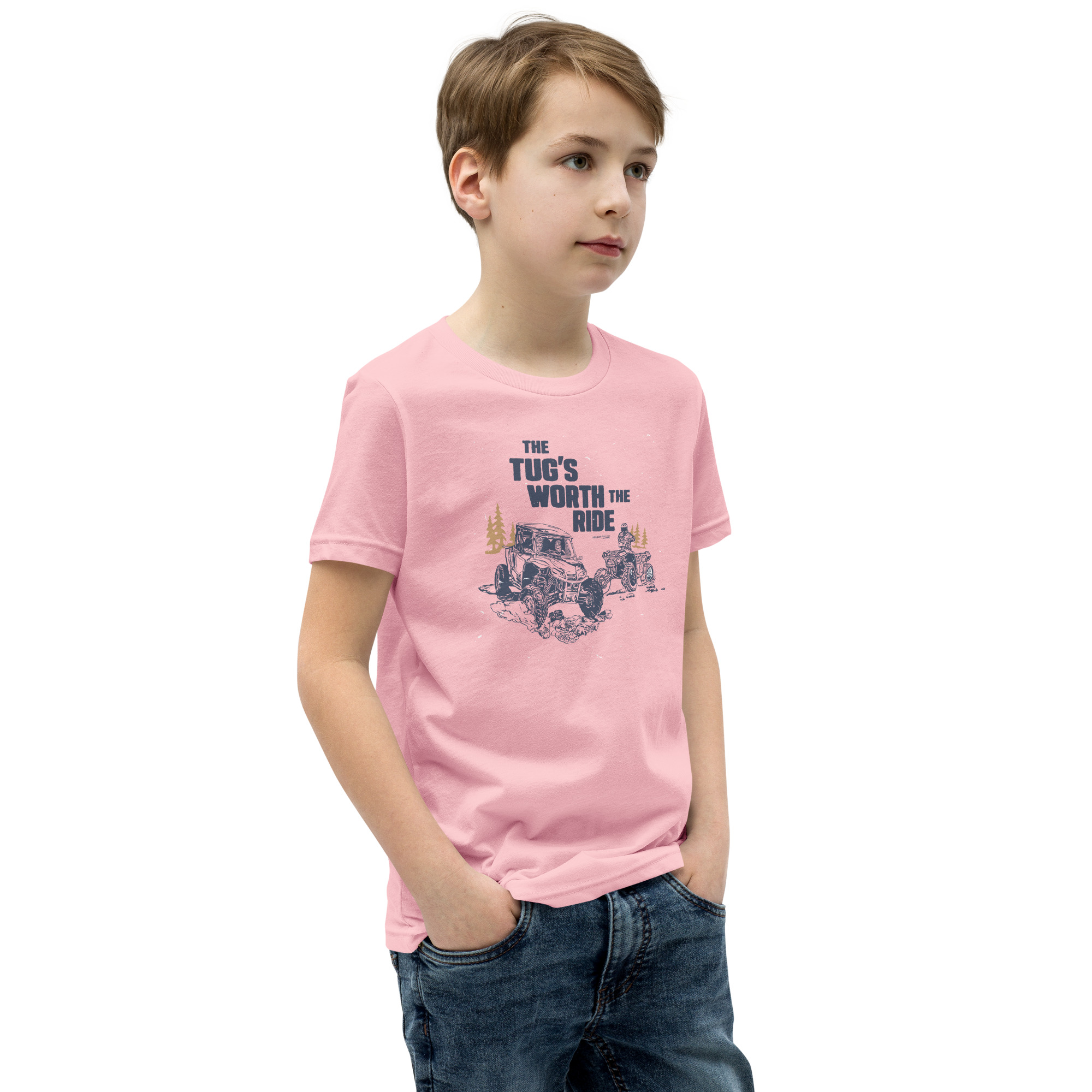 Youth Short Sleeve T-Shirt: Tug's Worth The Ride - Image 23