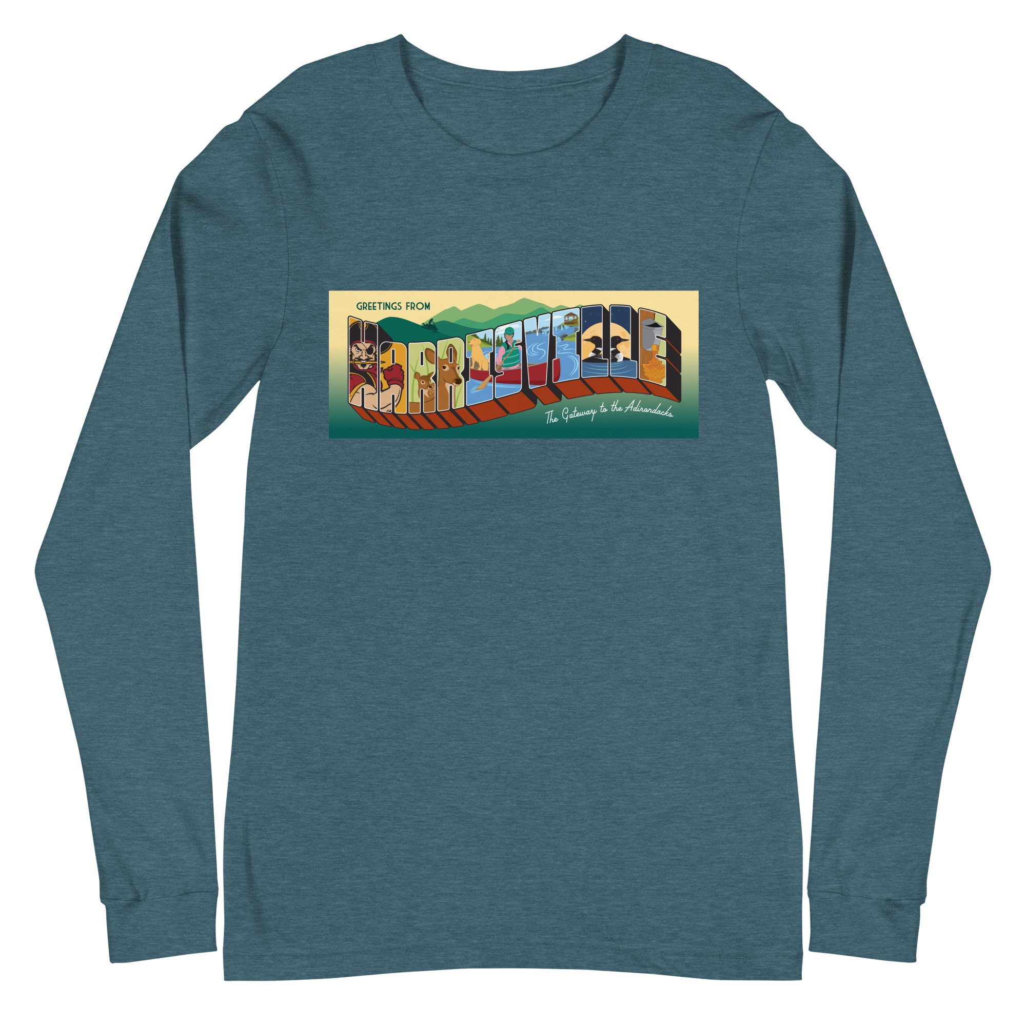 Unisex Long Sleeve Tee: Harrisville - Image 19