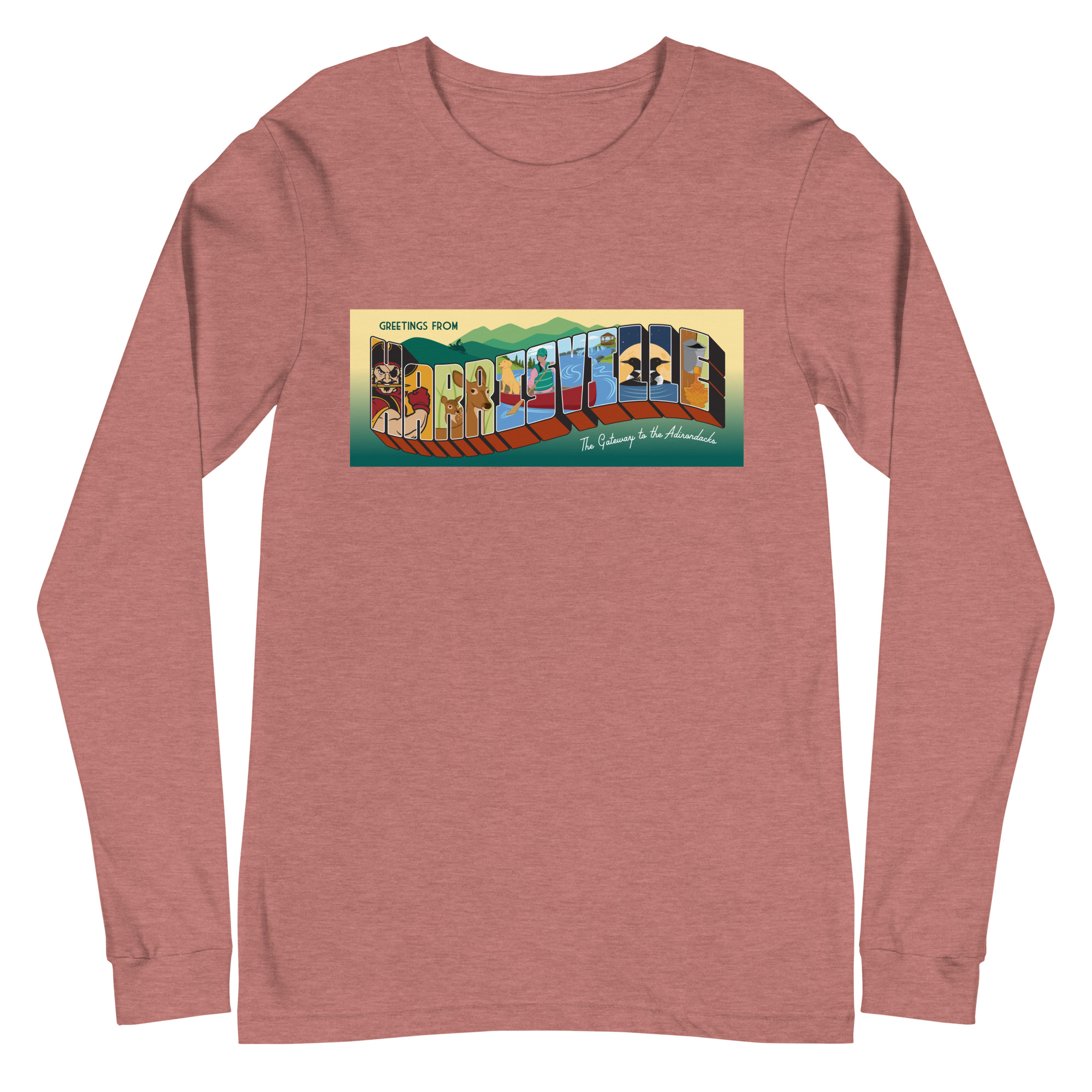 Unisex Long Sleeve Tee: Harrisville - Image 25