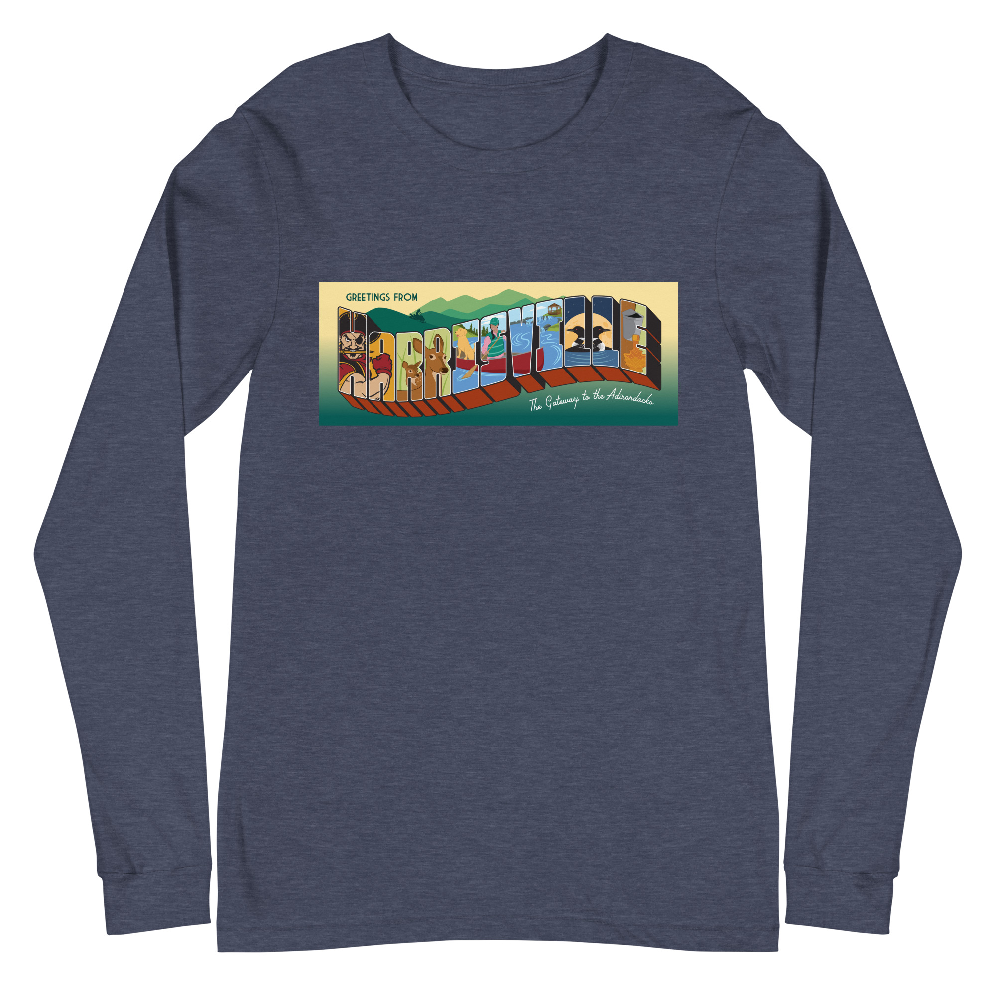Unisex Long Sleeve Tee: Harrisville - Image 17