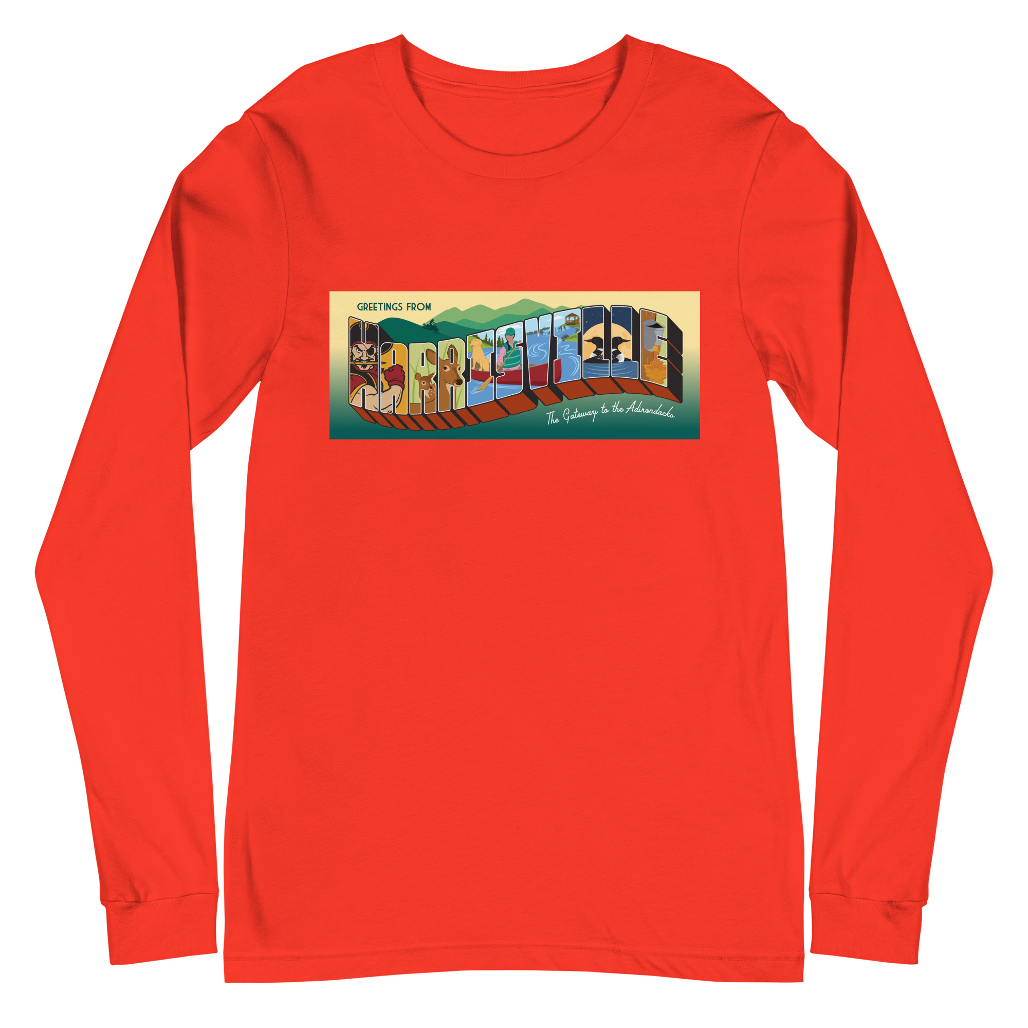 Unisex Long Sleeve Tee: Harrisville - Image 21
