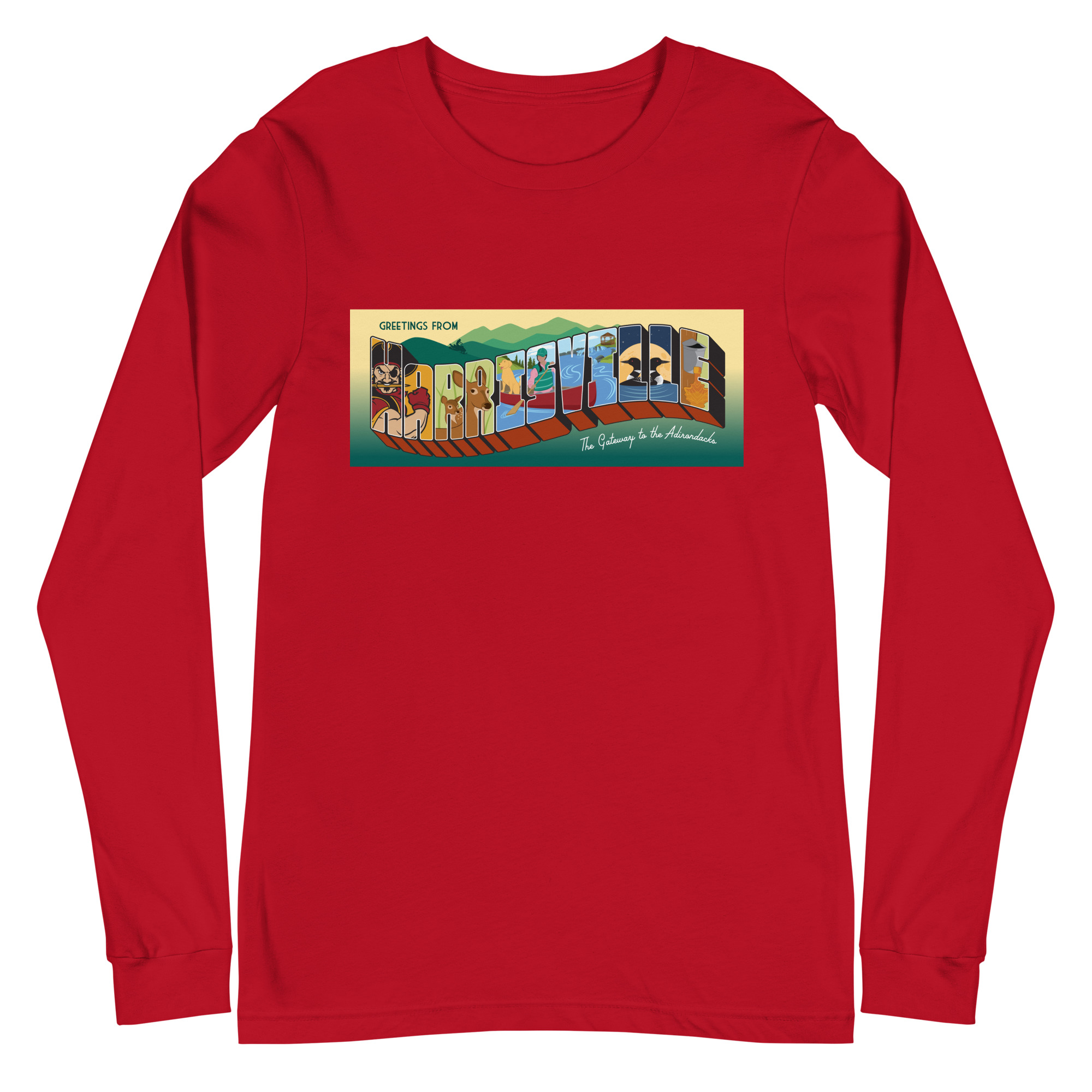 Unisex Long Sleeve Tee: Harrisville - Image 9