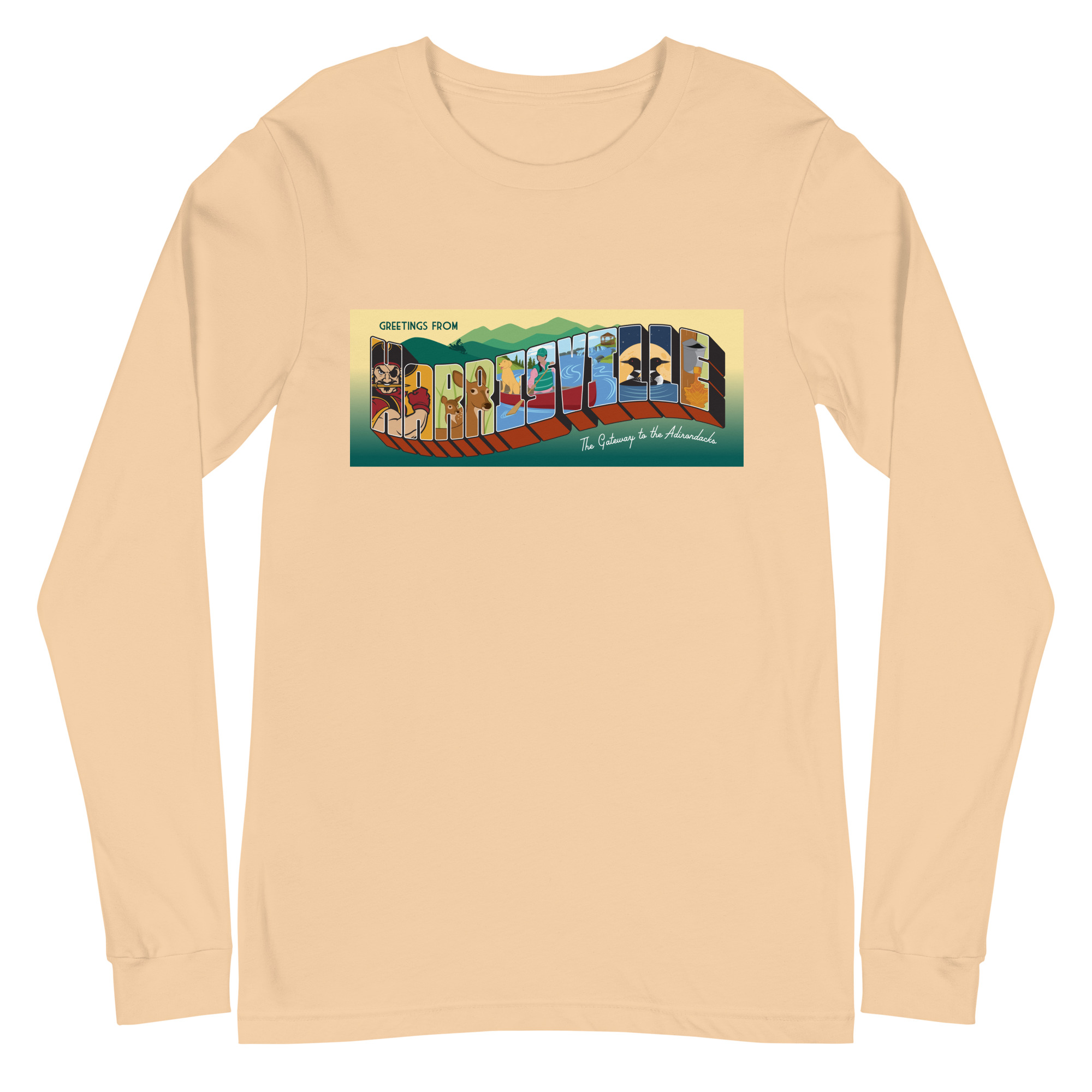 Unisex Long Sleeve Tee: Harrisville - Image 29