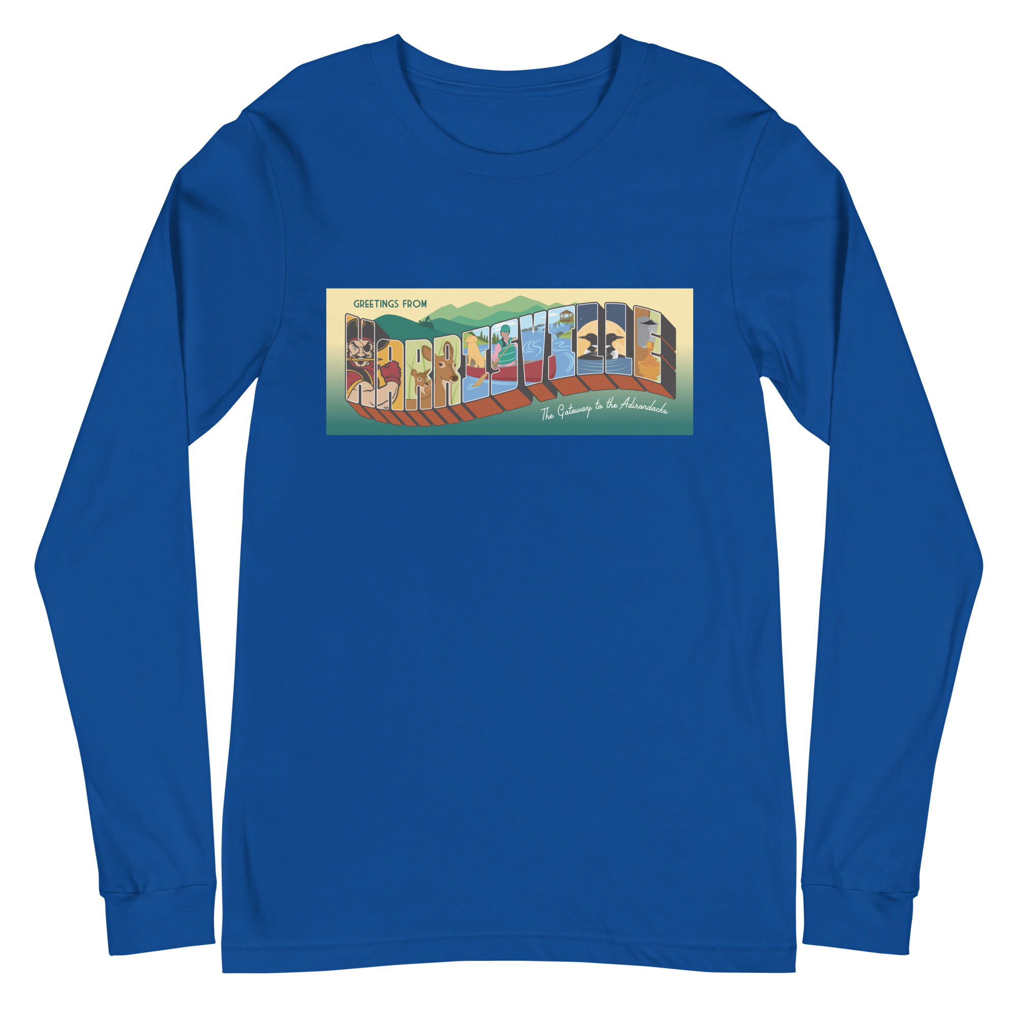 Unisex Long Sleeve Tee: Harrisville - Image 15