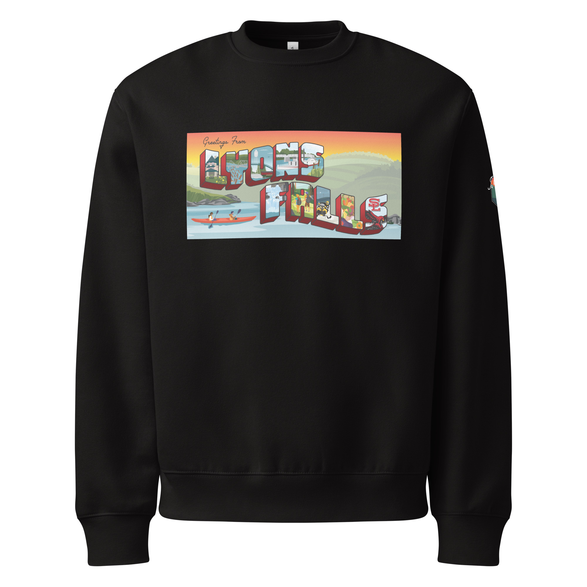 Oversized heavyweight sweatshirt: Lyons Falls