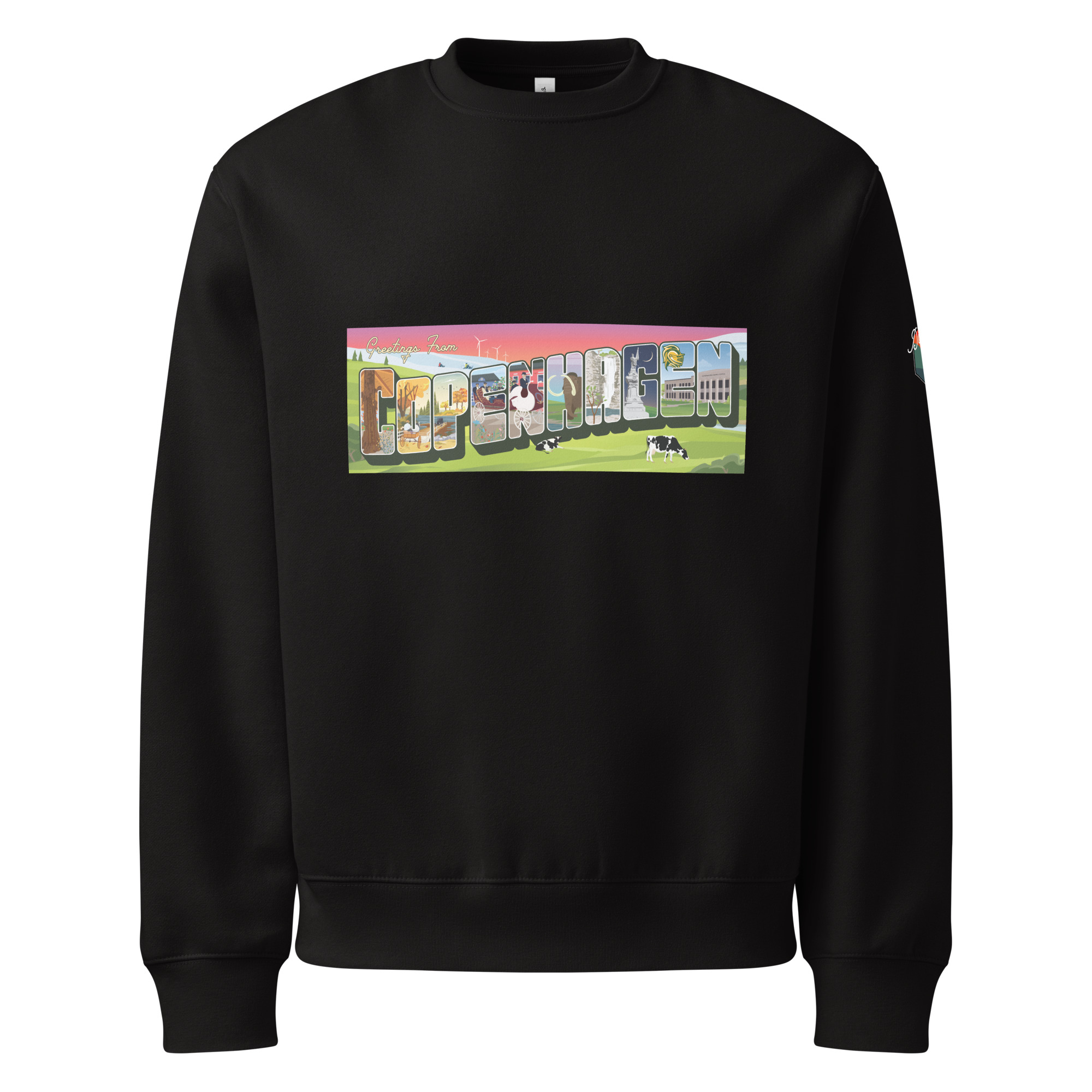 Oversized heavyweight sweatshirt: Copenhagen